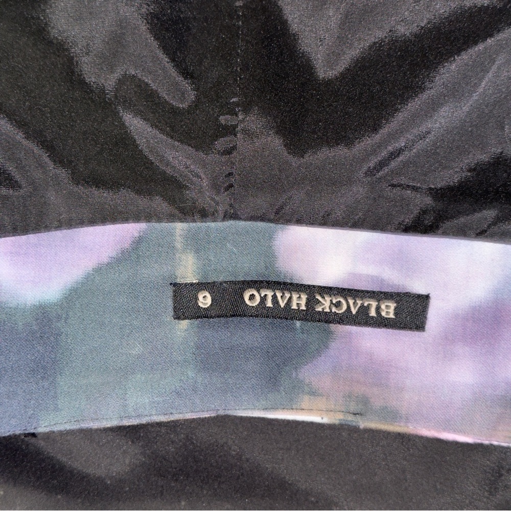 Black Halo Multicolor Floral Pencil Skirt #188 - Picture 3 of 5
